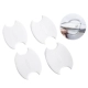 Ivory White-Silicoone Door Mouwl Stickers-4 кусочки [Anti-Nail Scraping]