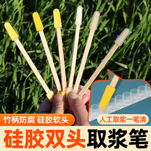 蜜蜂双头取浆笔竹子取皇浆器蜂具