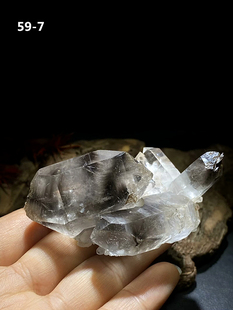 天然银钛晶缝合共生水晶摆件金发晶金红石裸钛共生黑云母原石标本