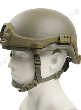 新型头盔带导轨月饼式玻璃钢新式高切护耳悬挂海绵内衬全套配件