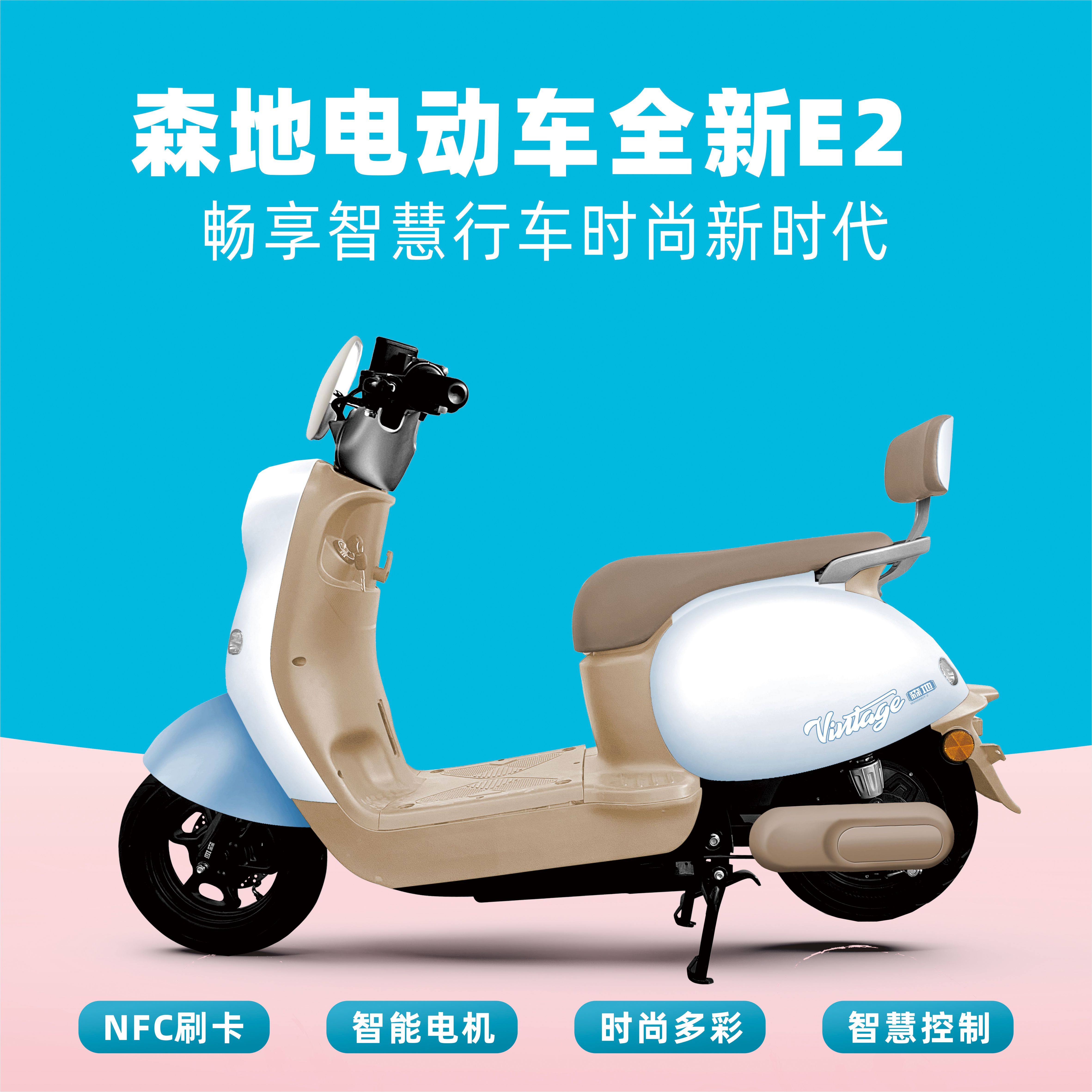 森地电动车原装正品60V成人通勤代步电摩电瓶车龟王女电动摩托车