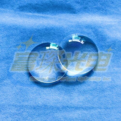 ZK7弯月透镜 D42mm R1=39.83mm，R2=85.217mm，焦距F=114mm