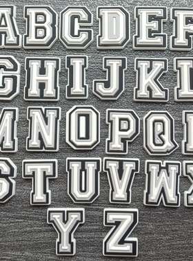 新款crocs鞋扣 卡骆驰洞洞鞋鞋花字母 数字 智必星花园鞋装饰配件