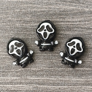 洞洞鞋配饰鞋花个性死神幽灵鬼脸面具diy鞋扣适配crocs装饰品配件