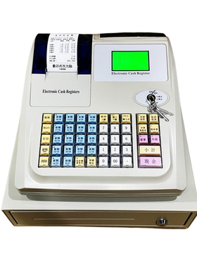 香港台湾繁体ECR小型电子收款机 快餐精品粉面店士多店繁体收钱机