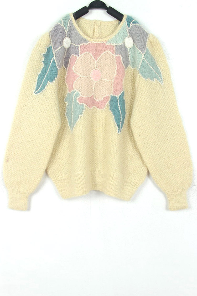 孤品复古古着vintage手工毛衣