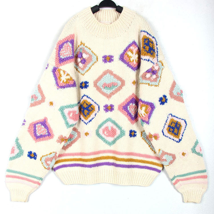 孤品复古古着vintage手工毛衣