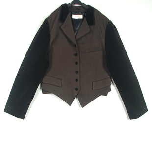 秋冬装孤品复古日本中古着vintage简爱19世纪书卷气燕尾小西装