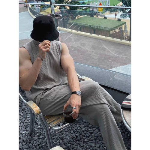 背心长裤套装健身训练运动t恤