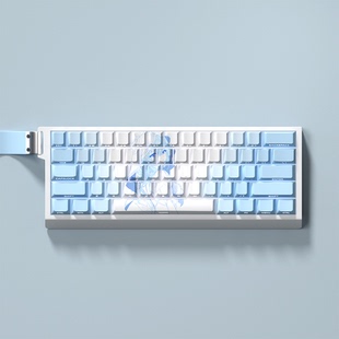 MAD60 主题守岸人键帽原厂侧刻透光PBT热升华适配60 二次元