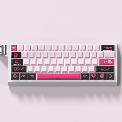 坏甜心主题键帽热升华原厂侧刻透光适配64/68磁轴键盘ez63Ace60