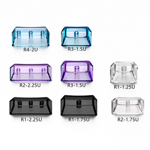 2.25U机械键盘无刻键帽pc 材质 1.75U 原厂高度镜面透单颗1.5u