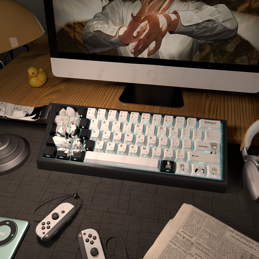 玛奇玛原厂侧刻键帽适配wooting60美加狮68艾石头nd63/Ez63键盘帽