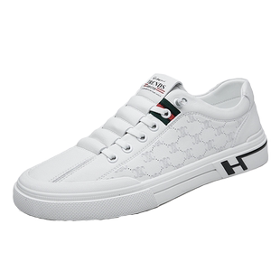 2024新款内增高男鞋真皮鞋休闲运动板鞋秋季百搭增高鞋男小白鞋夏