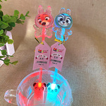 水晶发光闪光疯狂动物城棒棒糖兔朱迪狐尼克卡通糖果儿童礼物电影