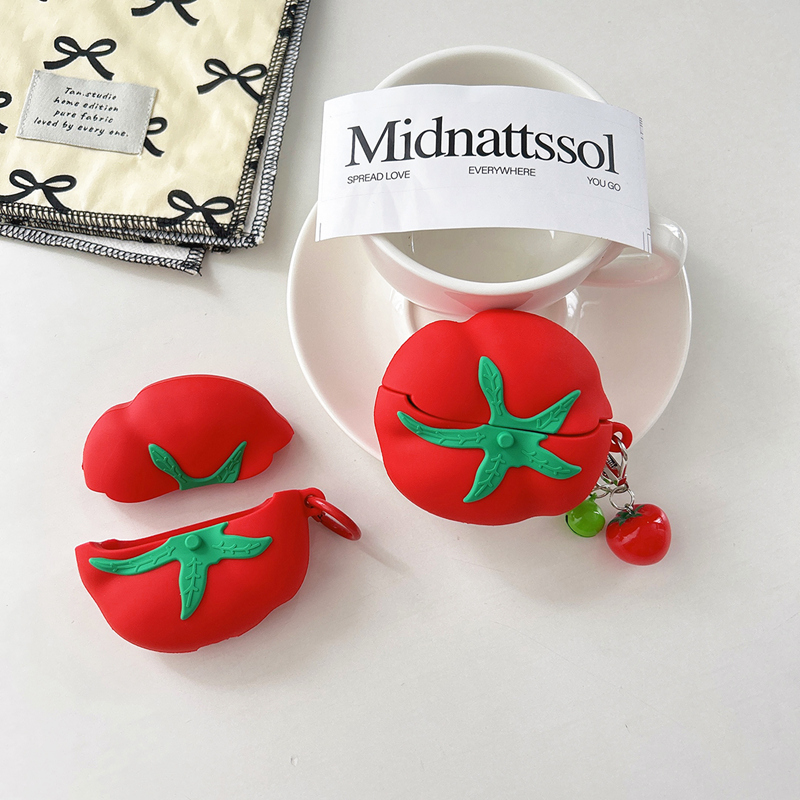 三星buds3硅胶耳机保护套番茄