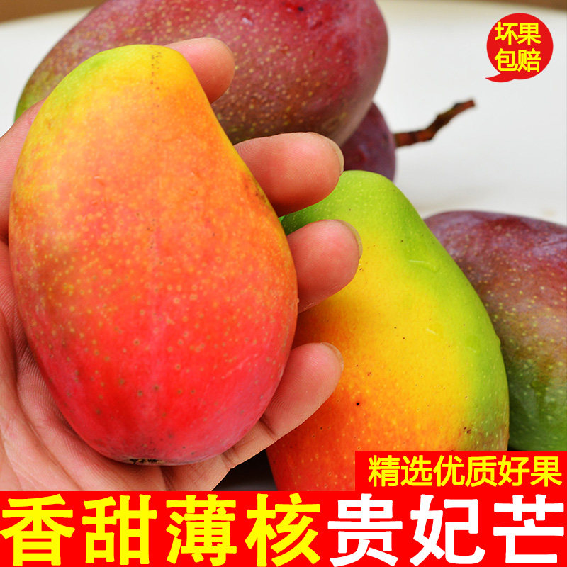 正宗海南贵妃芒果当季新鲜水果薄皮核应季当季孕妇整箱包邮红金龙