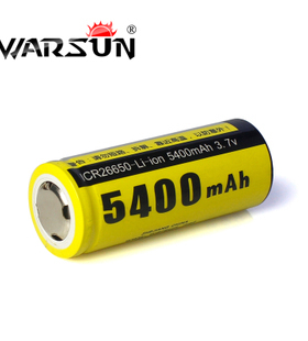 沃尔森26650充电锂电池强光手电筒电池3.7V5400mah6800毫安
