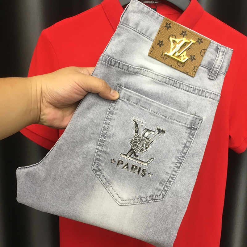 ZERODEGREENORTH 핫한 다이아몬드 트렌디 슬림진 남성 가을 슬림핏 팬츠