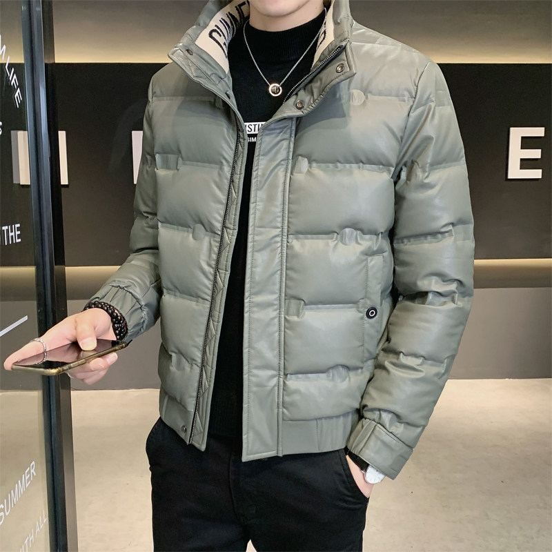 ZERODEGREENORTH 남성용 숏다운 자켓 신개념 얇은 화이트 덕다운 도톰한 광택감이 트렌디한 슬림핏