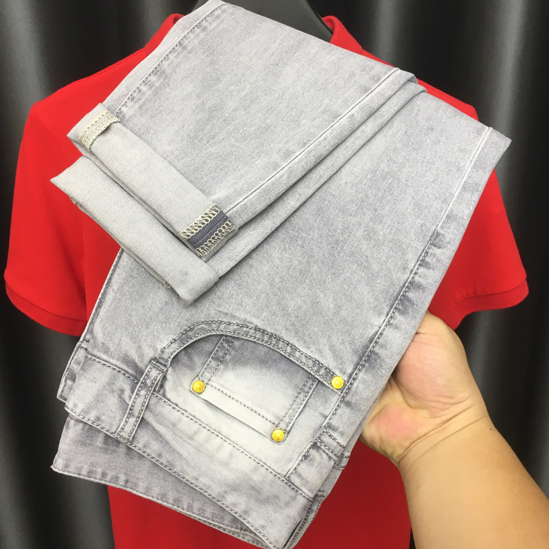 ZERODEGREENORTH 핫한 다이아몬드 트렌디 슬림진 남성 가을 슬림핏 팬츠