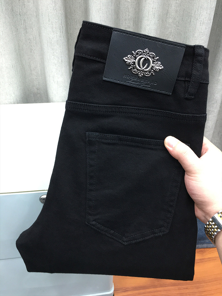 ZERODEGREENORTH 청바지 남성 가을 슬림핏 바지 유럽식 9부 팬츠 루즈 스트레이트