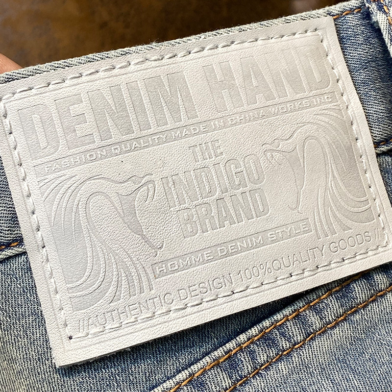 ZERODEGREENORTH 청바지 남성용 슬림핏 스몰 스트레이트 초박형 아이스 실크 다목적 캐주얼 미드 웨이스트 바지