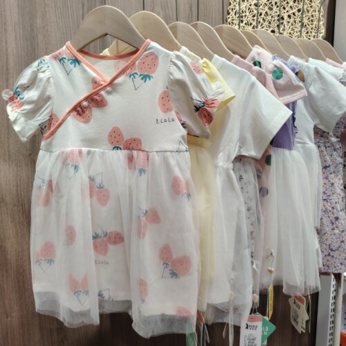 衣拉拉宝宝连衣裙夏季女童短袖公主裙网纱裙婴幼儿裙子儿童旗袍裙