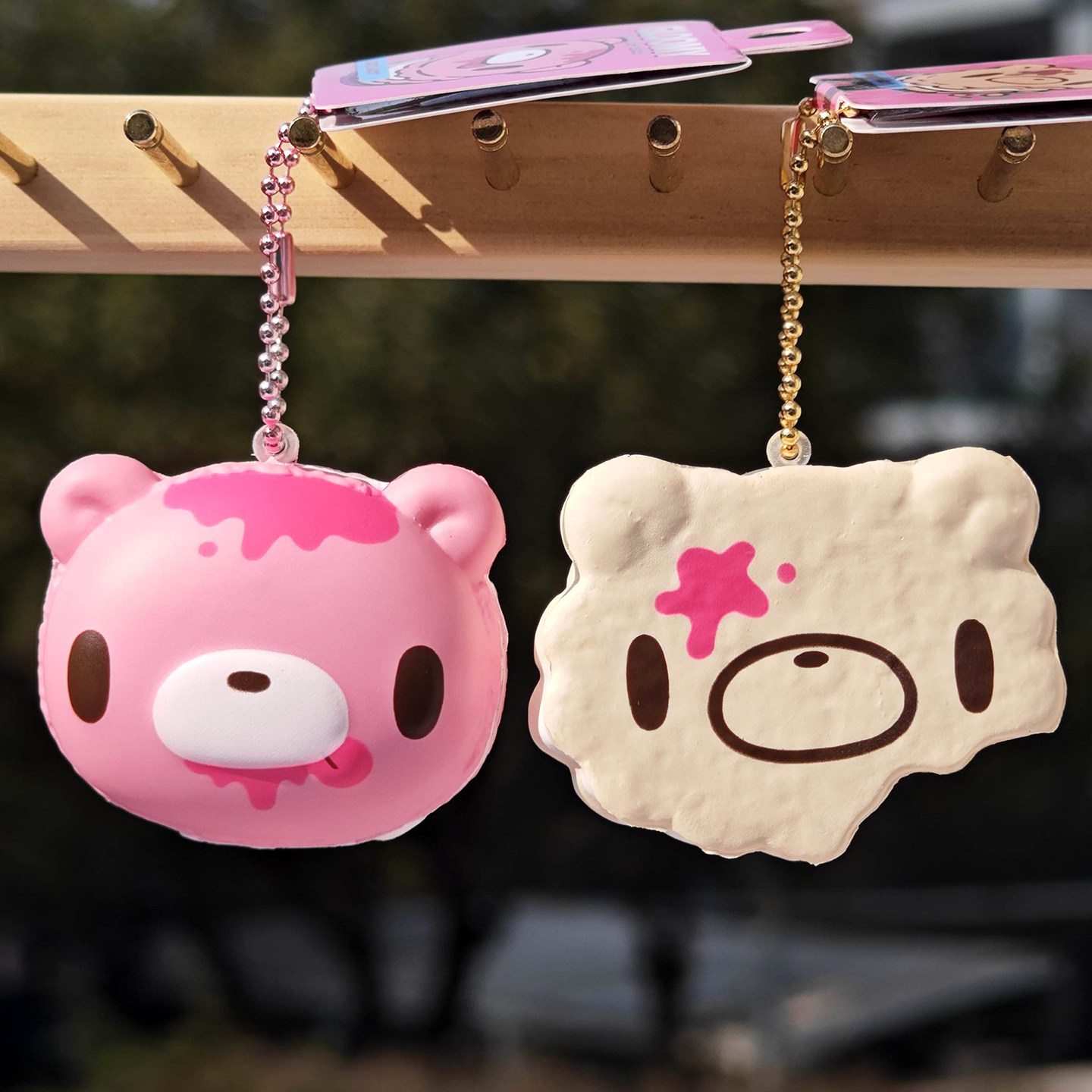 现货日本Gloomy暴力熊棉花糖触感挤压玩偶包挂件钥匙扣吊坠