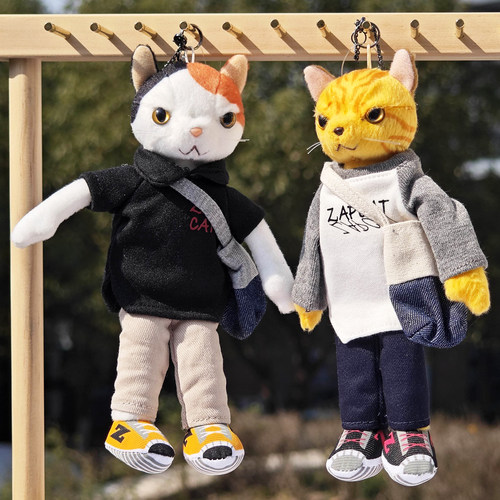日本ZAPCAT爱玩耍酷潮猫包包挂件