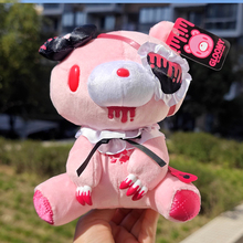 日本Gloomy Bear暴力熊暴走款眼罩独眼坐姿手持毛绒摆件
