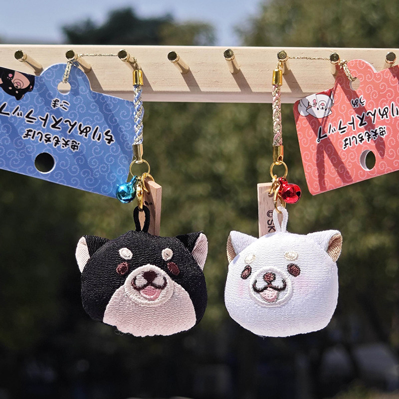 日本采购SK Japan忠犬年糕柴犬刺绣包包挂件挂饰钥匙链卡通周边