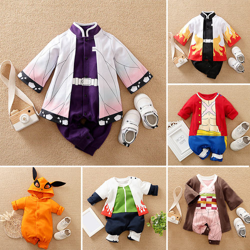 婴儿夏季服装短袖棉A类哈衣外穿