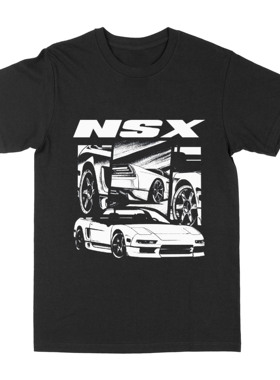 本田跑车美式复古短袖T恤男生穿搭上衣Honda NSX Racing T-Shirt