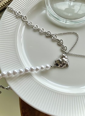 吴宣仪合金甜酷风项链周也同款