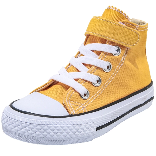 Детские тканевые высокие туфли, кроссовки на липучке для мальчиков, универсальная белая обувь