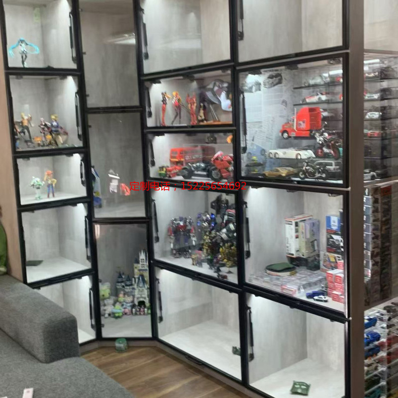 定做上翻门手办雕像展示柜高达模手办柜/潮玩柜/玩具