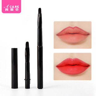 唇刷H1pq801 唇笔迷你化妆刷彩妆软毛勾勒唇型带盖刷化妆 便携式