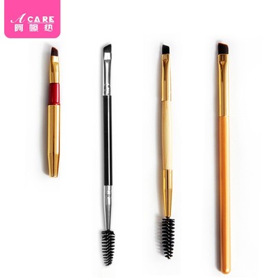 梳子螺旋斜角便携双头眉刷