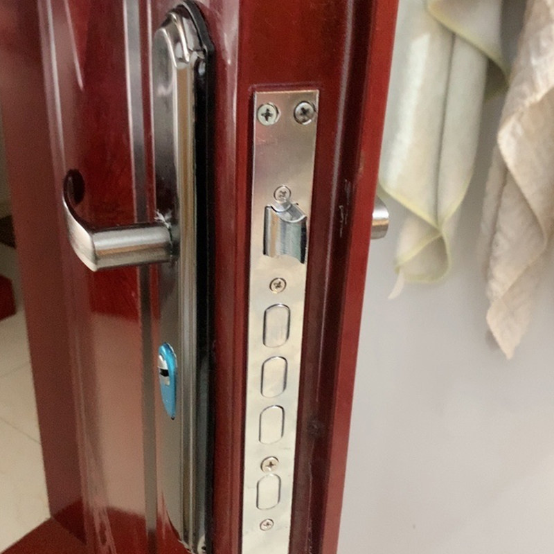 防盗门门锁家用通用型门把手上提反锁大门锁具套装室内铁门房门锁