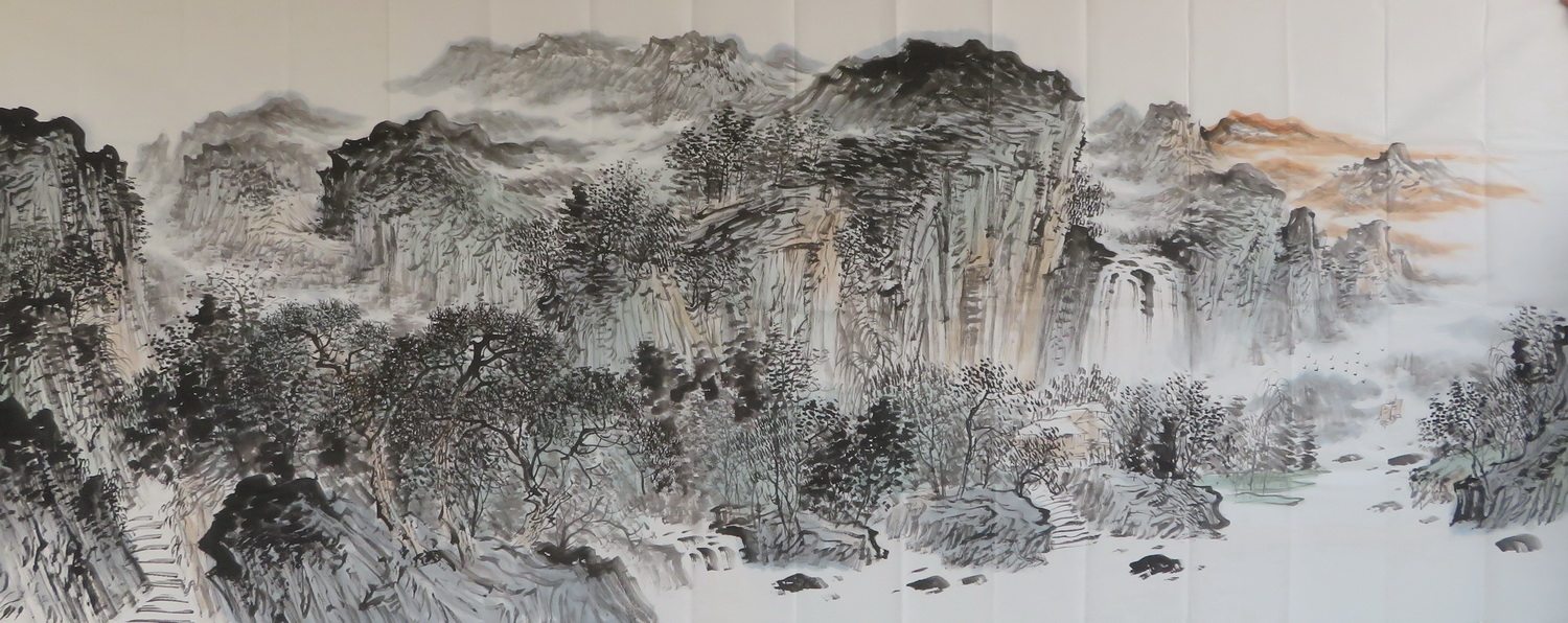 水墨山水国画作品特价大丈二手绘单幅客厅装饰写意字画hv8051611