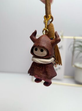 乌檀木创意可爱无名小恶魔钥匙扣钥匙链包包挂件百搭