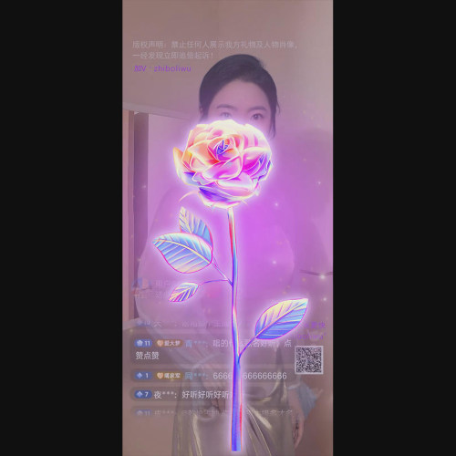 玫瑰直播礼物 38节日手机直播间送礼物 svga直播礼物 玫瑰花