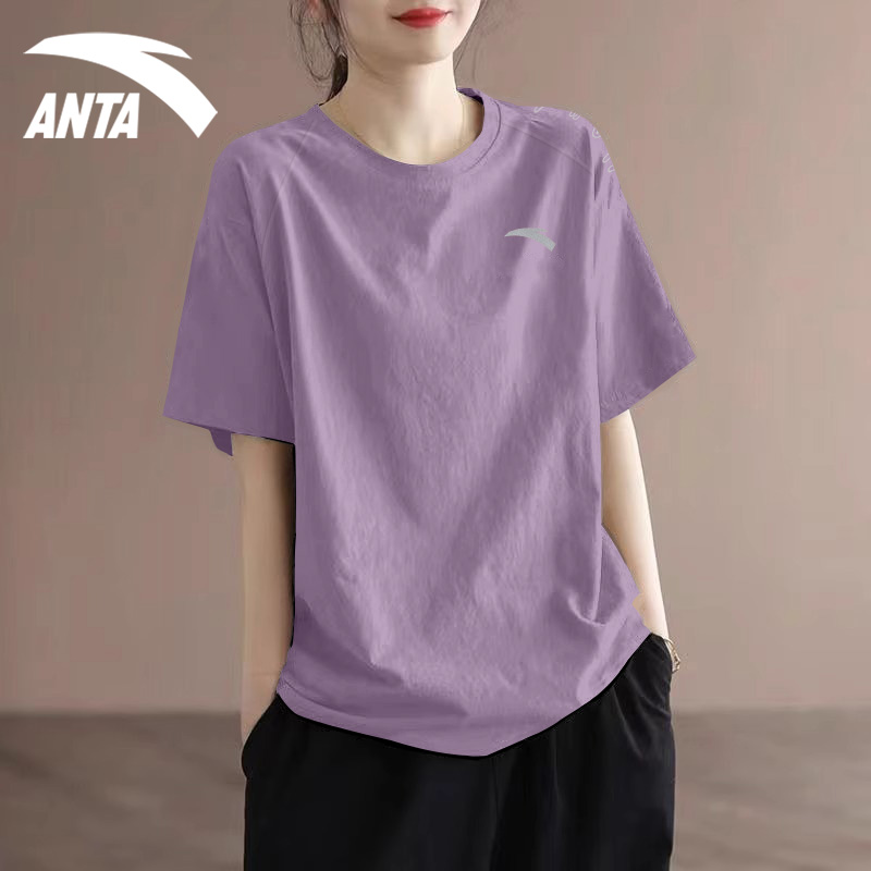 安踏速干短袖女冰丝透气上衣t恤