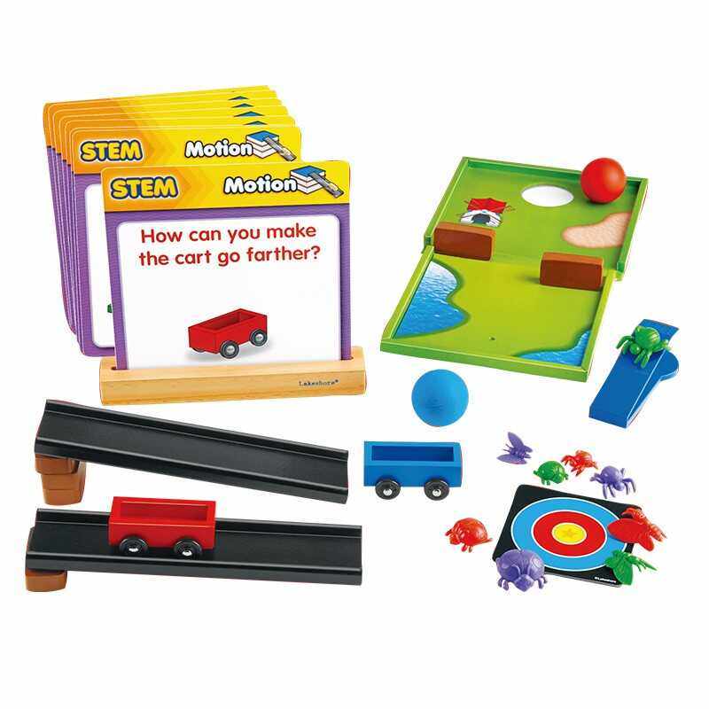 早教科学惯性与重力学习组科学游戏组磁力运动电梯体验组起重机