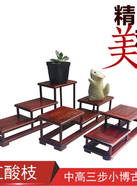 木雕茶壶奇石印章底座古玩