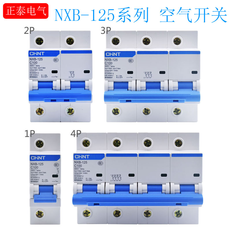 正泰nxb-125空气开关80A100A