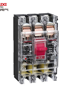 德力西塑壳断路器CDM3T空气开关100A160A250A400A三相3P透明380v