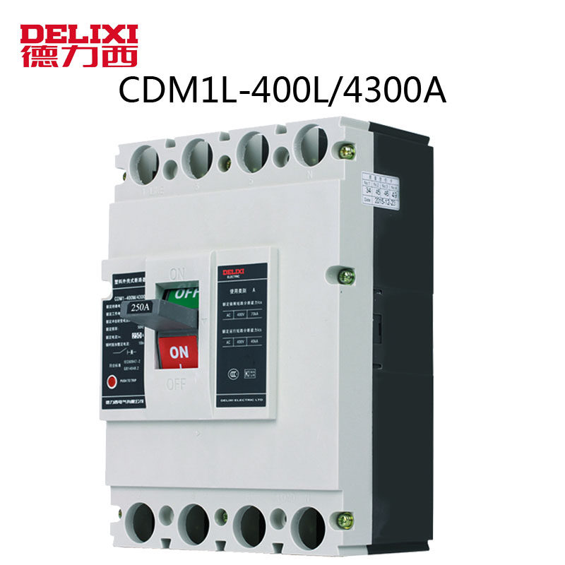 德力西漏电塑壳保护器CDM1L-400L