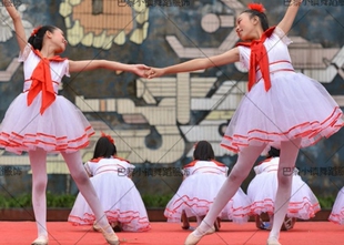 追梦儿童舞蹈演出服飞得更高六一表演服饰红领巾少儿舞台风筝道具